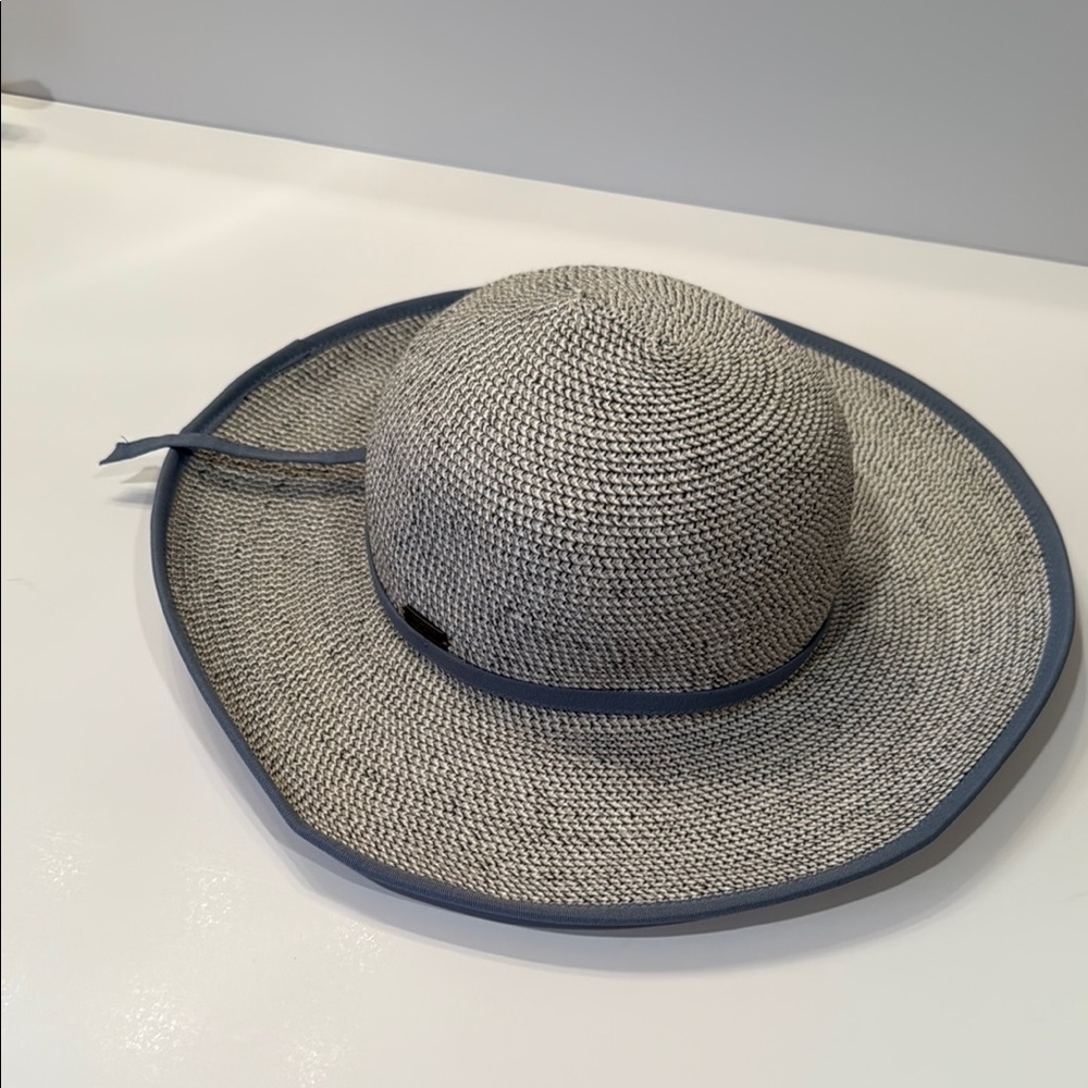 Sun N Sand Stylish Blue Gray Sun Hat